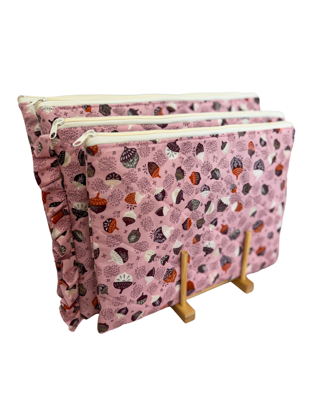 Quilted Laptop Sleeve, Acorns