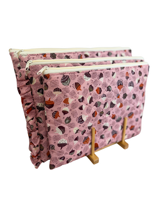 Quilted Laptop Sleeve, Acorns