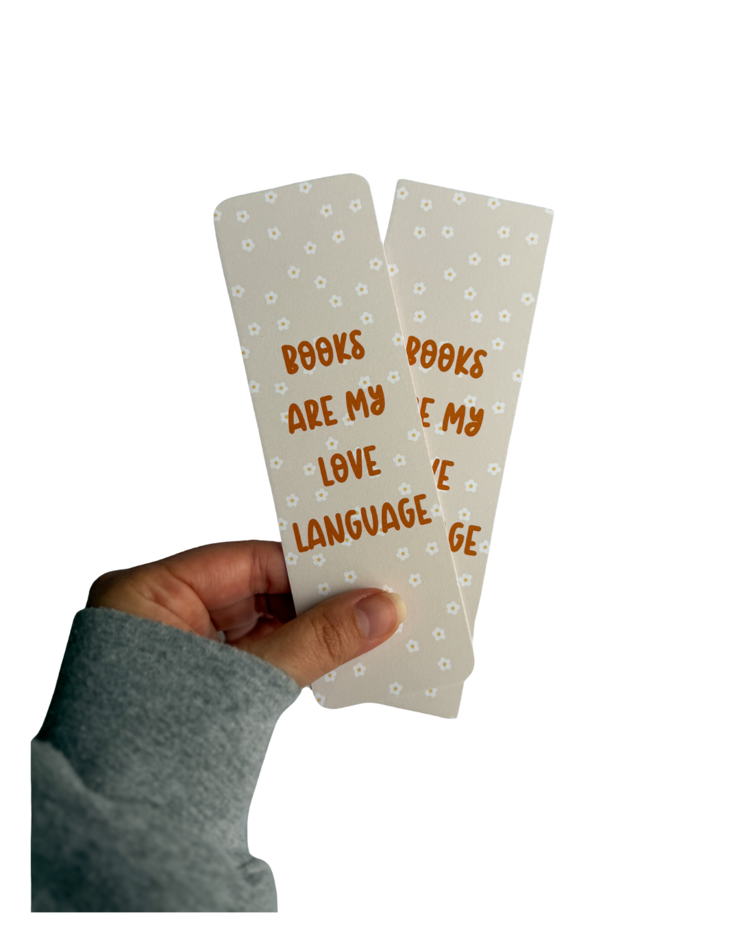 Bookmark, Orange Flowers