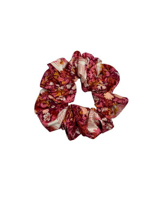 Bookish Floral Scrunchie
