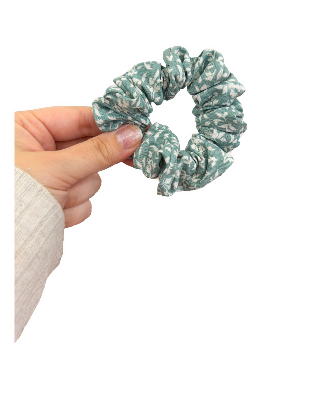 Scrunchie, Teal Floral