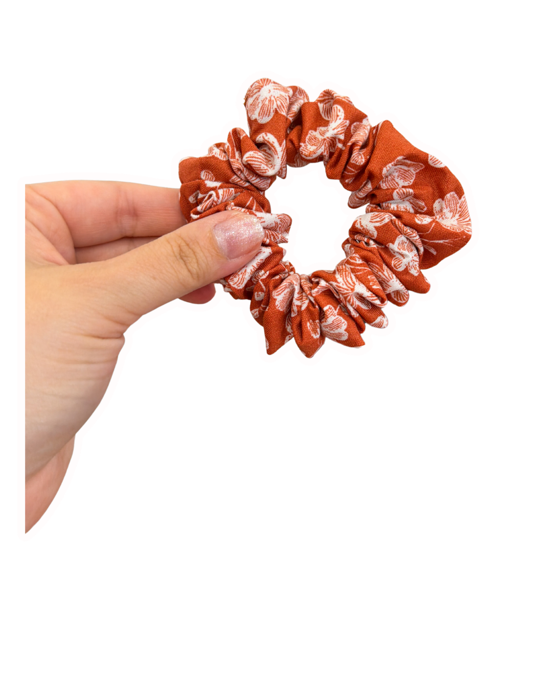 Scrunchie, Orange Floral