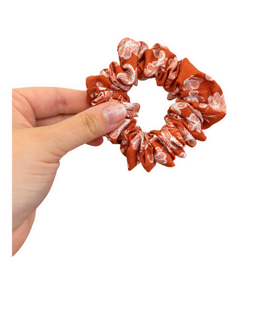 Scrunchie, Orange Floral