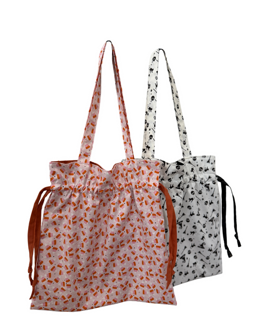 Drawstring Tote Bag, Halloween